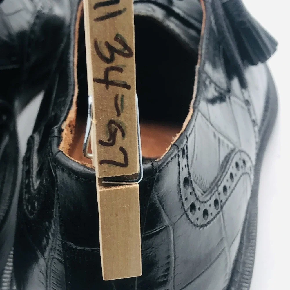 Brass Boot Men's shoes size 10M Black Patent‎ leather Dress Oxfords